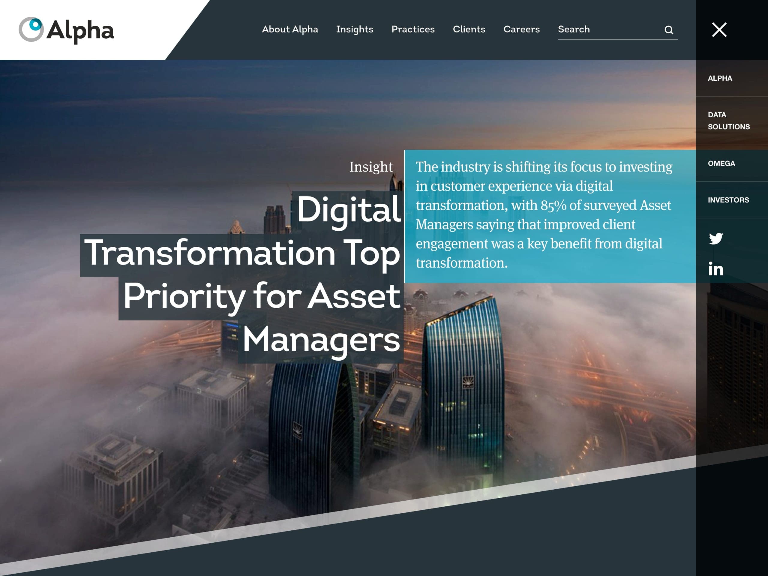 Alpha FMC website screenshot