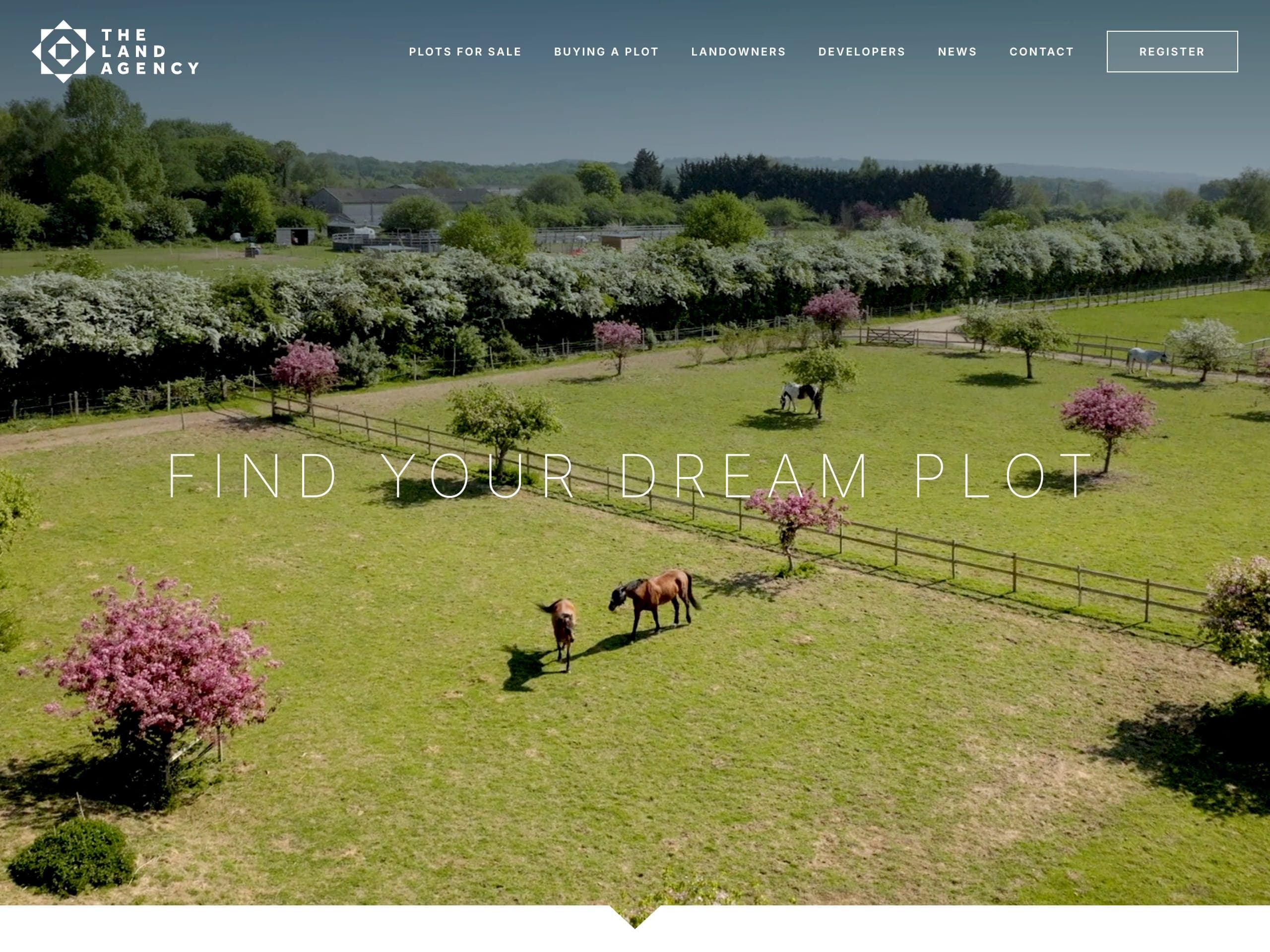 The Land Agency website screenshot