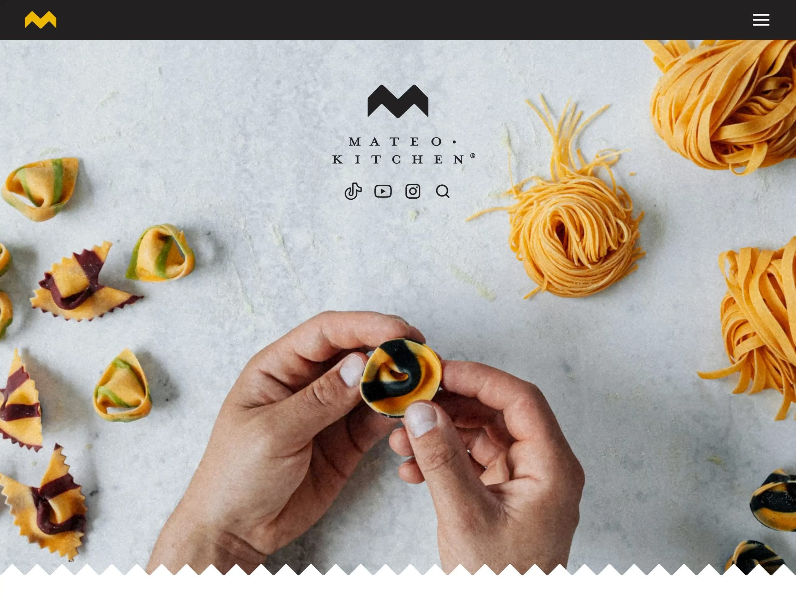 Mateo Kitchen website screenshot