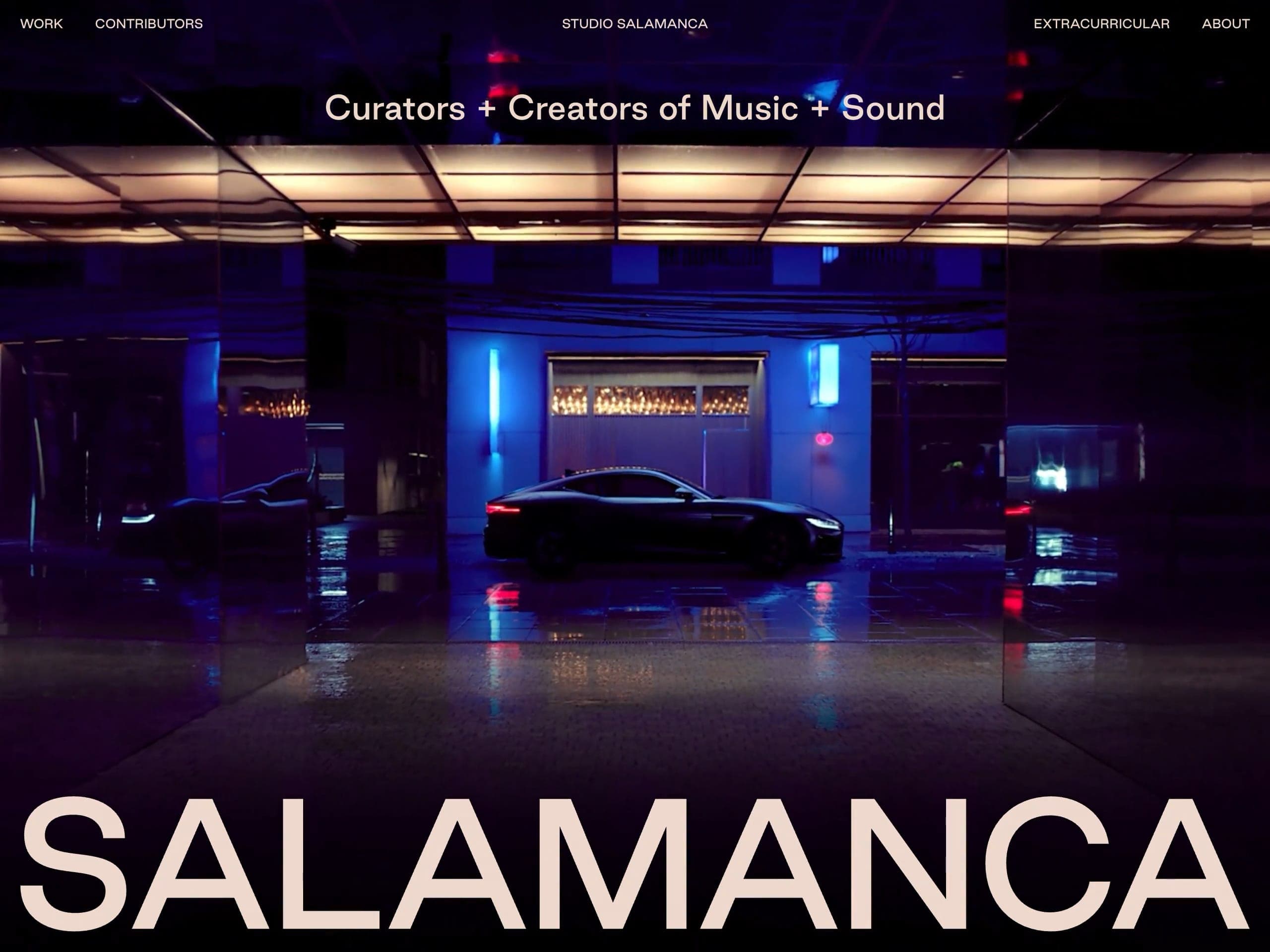 Studio Salamanca website screenshot